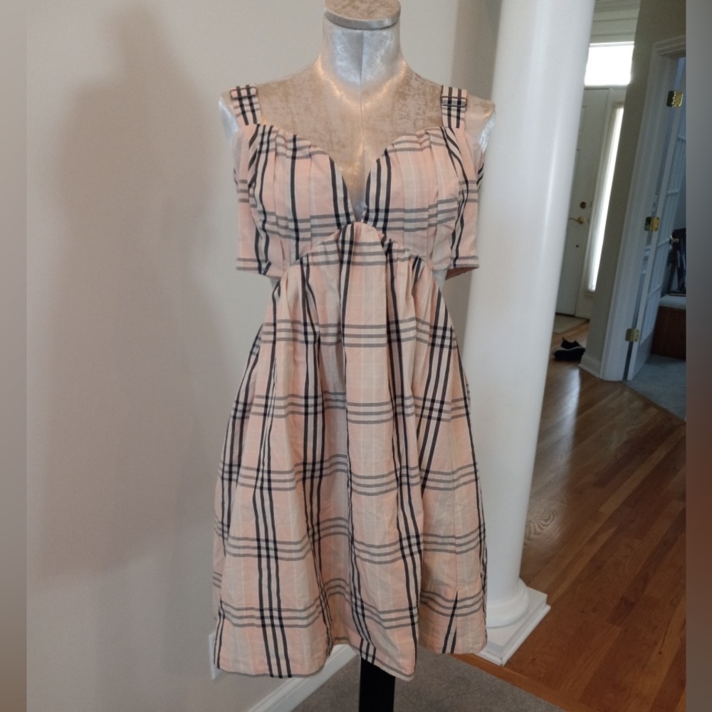 Free People Plaid Sun Dress